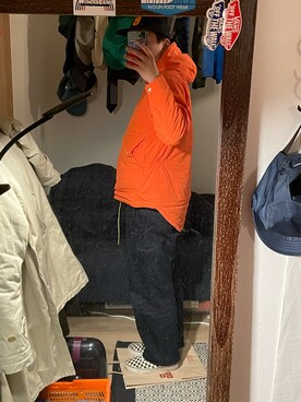 「NECESSARY or UNNECESSARY（ネセサリーオアアンネセサリー）のアイテム（その他アウター）」を使った、カイタルさん（メンズ・171cm）の冬コーディネート