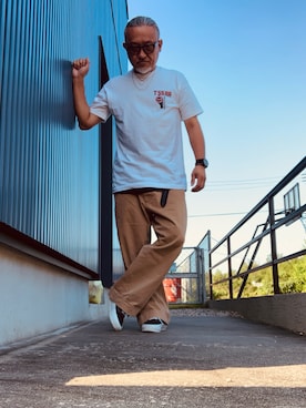 「VANS（バンズ）のアイテム」を使った、AKTKさん（メンズ・168cm）の夏コーディネート