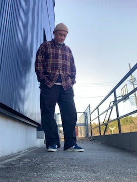 「URBAN RESEARCH DOORS（アーバンリサーチドアーズ）のdrynovaニットキャップ（ニットキャップ/ビーニー、ベージュ系）」を使った、AKTKさん（メンズ・168cm）の春コーディネート