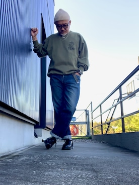 「アイテム（ニットキャップ/ビーニー）」を使った、AKTKさん（メンズ・168cm）の秋コーディネート