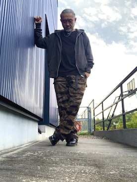 「アイテム（ブーツ）」を使った、AKTKさん（メンズ・168cm）の秋コーディネート