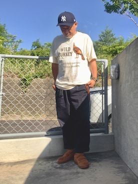 「DOCKERS（ドッカーズ）のアイテム」を使った、AKTKさん（メンズ・168cm）の夏コーディネート