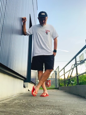 「アイテム（腕時計）」を使った、AKTKさん（メンズ・168cm）の夏コーディネート