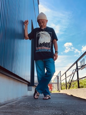 「アイテム（アナログ腕時計）」を使った、AKTKさん（メンズ・168cm）の夏コーディネート