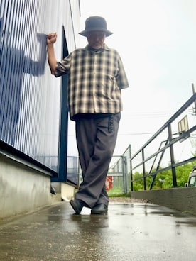 「アイテム（チノパンツ）」を使った、AKTKさん（メンズ・168cm）の秋コーディネート