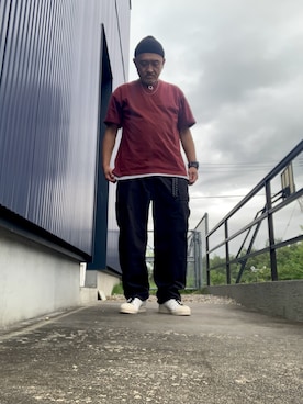 「URBAN RESEARCH DOORS（アーバンリサーチドアーズ）のストローヤーンニットキャップ（ニットキャップ/ビーニー、ブラック系）」を使った、AKTKさん（メンズ・168cm）の秋コーディネート