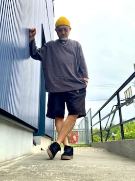 「アイテム（シューズ）」を使った、AKTKさん（メンズ・168cm）の秋コーディネート