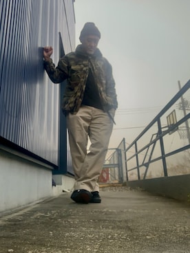 「アイテム（その他アウター、その他）」を使った、AKTKさん（メンズ・168cm）の冬コーディネート