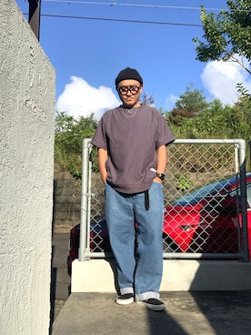 「RACAL（ラカル）のアイテム」を使った、AKTKさん（メンズ・168cm）の秋コーディネート