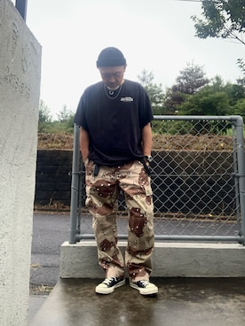 「RACAL（ラカル）のアイテム」を使った、AKTKさん（メンズ・168cm）の秋コーディネート