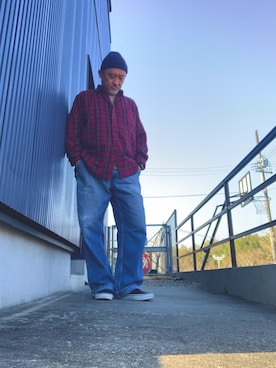 「L.L.Bean（エルエルビーン）のアイテム（トップス）」を使った、AKTKさん（メンズ・168cm）の春コーディネート