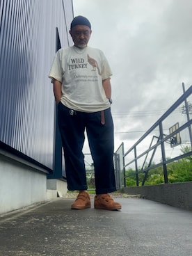 「URBAN RESEARCH DOORS（アーバンリサーチドアーズ）のストローヤーンニットキャップ（ニットキャップ/ビーニー、ブルー系）」を使った、AKTKさん（メンズ・168cm）の夏コーディネート