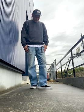 「POLeR（ポーラー）のアイテム」を使った、AKTKさん（メンズ・168cm）の春コーディネート