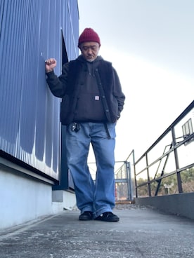 「アイテム（トップス）」を使った、AKTKさん（メンズ・168cm）の冬コーディネート