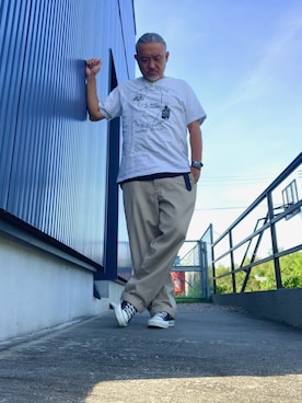 「アイテム（腕時計）」を使った、AKTKさん（メンズ・168cm）の夏コーディネート