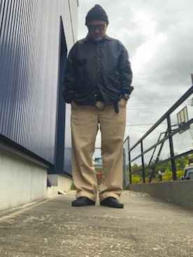 「アイテム（その他アウター）」を使った、AKTKさん（メンズ・168cm）の秋コーディネート