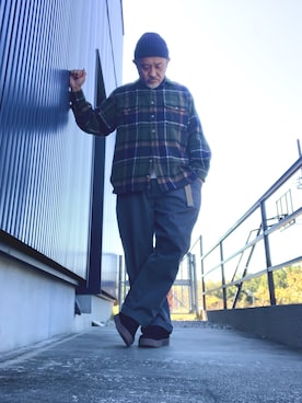 「アイテム（トップス）」を使った、AKTKさん（メンズ・168cm）の秋コーディネート