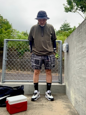 「BEAMS GOLF（ビームスゴルフ）のアイテム」を使った、AKTKさん（メンズ・168cm）の夏コーディネート