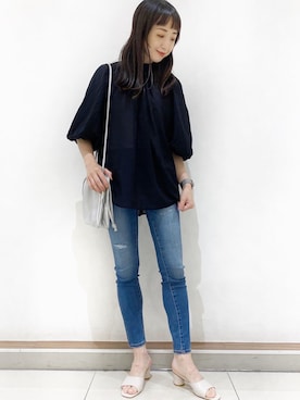 Asami Shigetaさん（レディース・158cm）の夏コーディネート