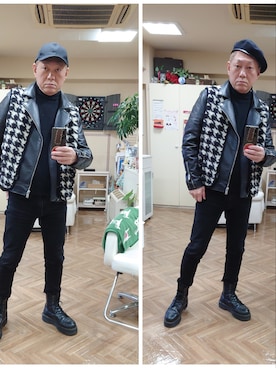 「417 EDIFICE（フォーワンセブンエディフィス）のアイテム（その他アウター）」を使った、IWAWOさん（メンズ・179cm）の冬コーディネート