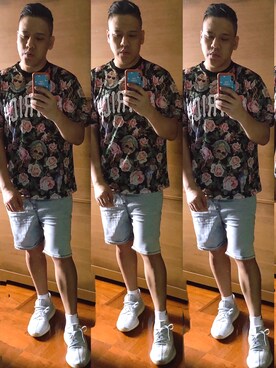 「oversize」｜Edimundson さん（メンズ・180cm）の夏コーディネート