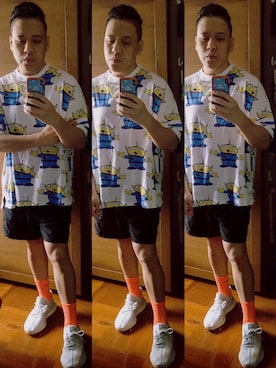 「oversize」｜Edimundson さん（メンズ・180cm）の夏コーディネート