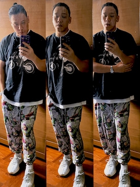 「Disney（ディズニー）のアイテム（パンツ）」を使った、Edimundson さん（メンズ・180cm）の秋コーディネート