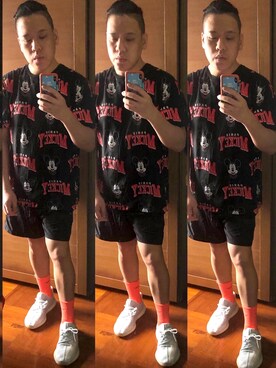 「oversize」｜Edimundson さん（メンズ・180cm）の夏コーディネート