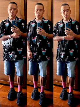 「asos（エイソス）のアイテム」を使った、Edimundson さん（メンズ・180cm）の秋コーディネート