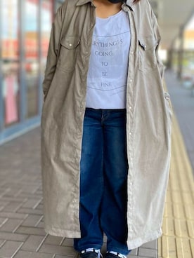 「Lee（リー）のアイテム（その他アウター）」を使った、ゆっちょんさん（レディース・150cm）の秋コーディネート