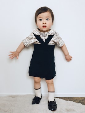 「riziere（リジェール）のアイテム」を使った、いおみゆちー。さん（キッズ・80cm）の春コーディネート