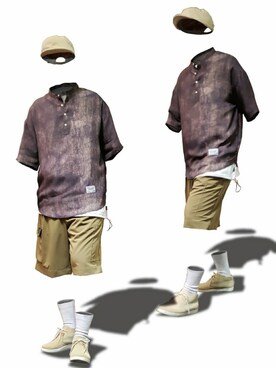 「通勤穿搭」｜innate_crewさん（メンズ・180cm）の夏コーディネート