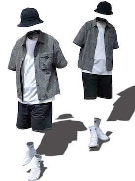 「通勤穿搭」｜innate_crewさん（メンズ・180cm）の夏コーディネート