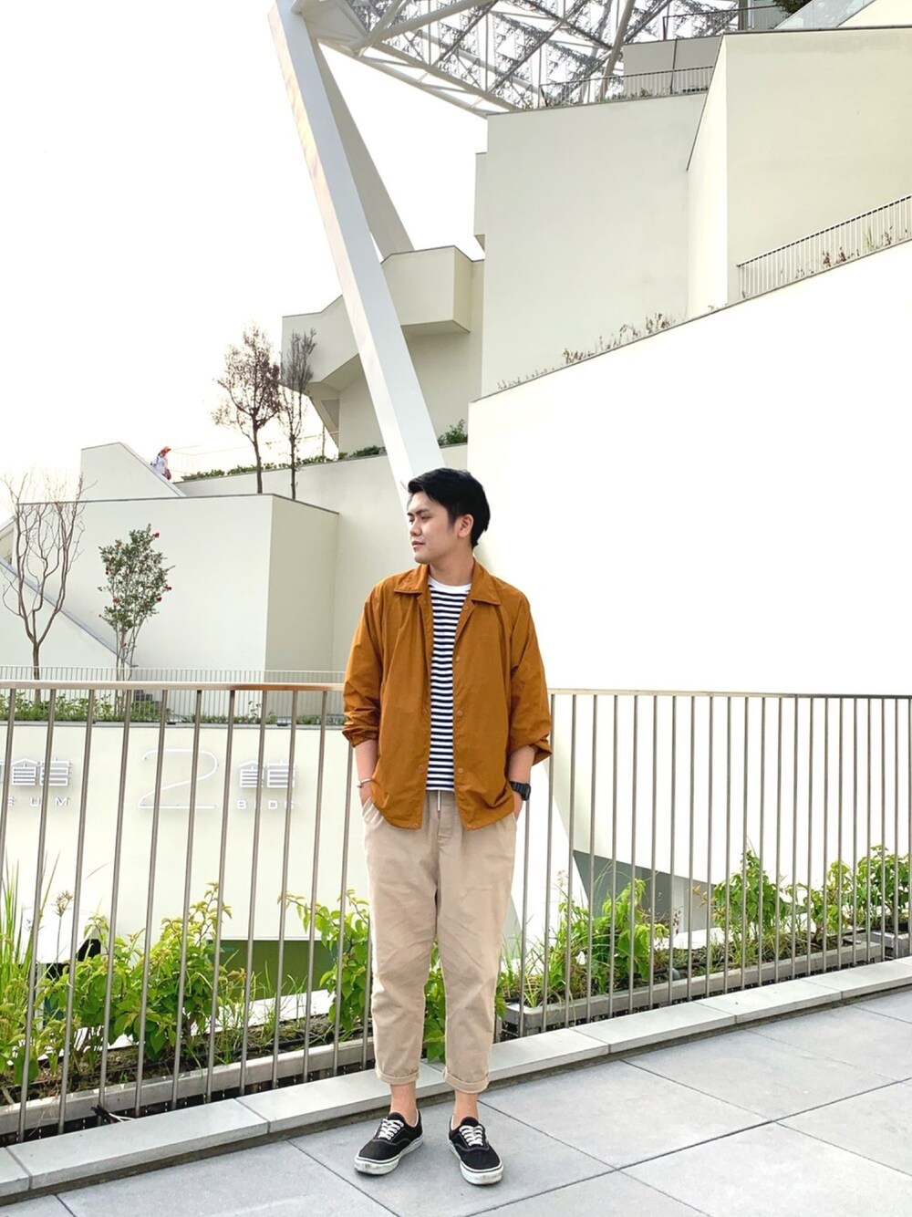 「Taiwan、Tainan、boy、men、ootd、MUJI、UNIQLO、gshock、VANS、life」｜「無印良品のアイテム（Tシャツ/カットソー、その他）」を使った、Owen_Hsieh_TWさん（メンズ・175cm）の春コーディネートの1枚目の写真