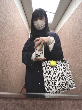 「YEAH RIGHT!!（イェーライト）のアイテム（ジャケット/アウター）」を使った、yuco🌓さん（レディース・164cm）の春コーディネート