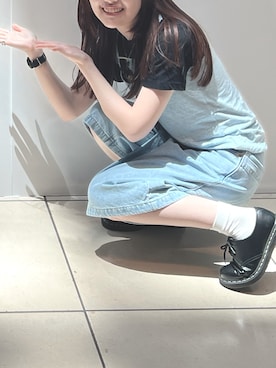 「アイテム（ローファー）」を使った、yuco🌓さん（レディース・164cm）の夏コーディネート