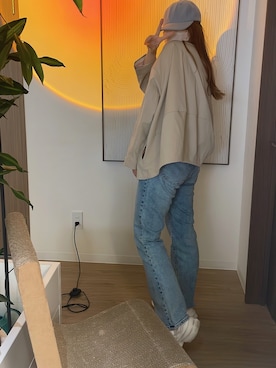 「JOURNAL STANDARD relume（ジャーナルスタンダード　レリューム）のアイテム（その他アウター）」を使った、azusaさん（レディース・163cm）の春コーディネート
