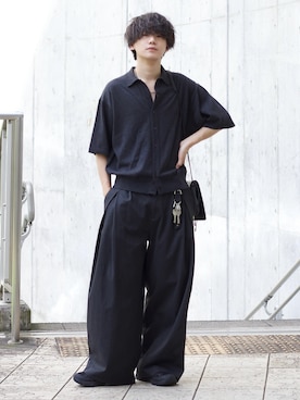 「アイテム（ショルダーバッグ）」を使った、col.さん（メンズ・172cm）の夏コーディネート