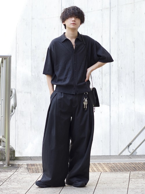 T/C BASIC HALF SLEEVE KNIT SHIRT