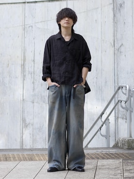 「LIDNM（リドム）のアイテム」を使った、col.さん（メンズ・172cm）の春コーディネート