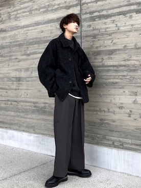 「アイテム（タンクトップ）」を使った、col.さん（メンズ・171cm・20代）の冬コーディネート