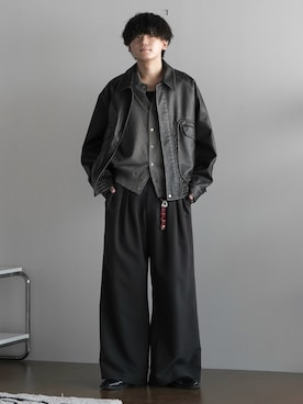 「アイテム（ドレスシューズ）」を使った、col.さん（メンズ・172cm・20代）の夏コーディネート