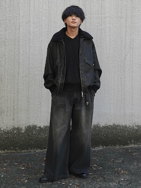 「アイテム（ネックレス）」を使った、col.さん（メンズ・172cm・20代）の秋コーディネート