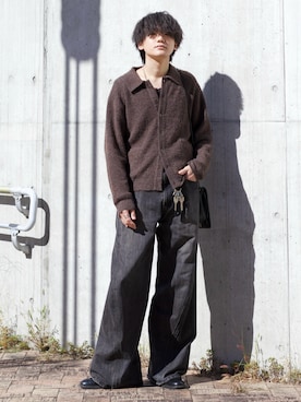 「アイテム（キーケース/キーアクセサリー）」を使った、col.さん（メンズ・172cm）の秋コーディネート