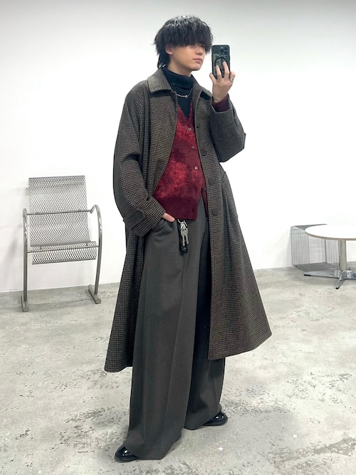 MOHAIR BLEND JACQUARD SHAGGY CARDIGAN（カーディガン/ボレロ）｜WYM