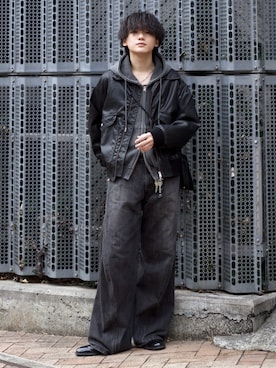 「アイテム（タンクトップ）」を使った、col.さん（メンズ・172cm・20代）の秋コーディネート