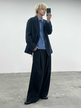 「WYM LIDNM（ウィム バイ リドム）のアイテム（ジャケット/アウター、その他）」を使った、col.さん（メンズ・172cm）の夏コーディネート