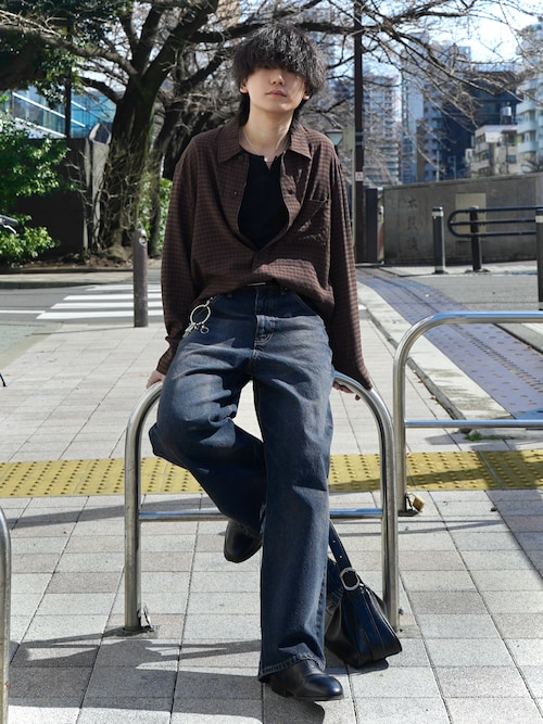 「INTER FACTORY（インターファクトリー）のtakumu（MUU STUDIO） - Ensemble high gauge Henley neck knit / アンサンブルハイゲージヘンリーネックニット（ニット/セーター）」を使った、col.さん（メンズ・172cm）の春コーディネート