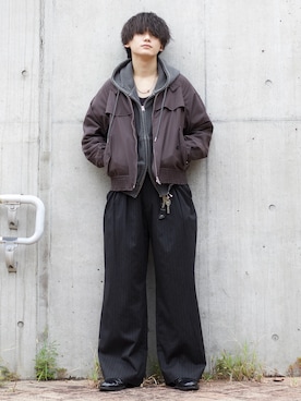 「アイテム（キーケース/キーアクセサリー）」を使った、col.さん（メンズ・172cm）の秋コーディネート