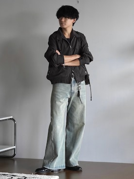 「アイテム（ブルゾン）」を使った、col.さん（メンズ・172cm）の夏コーディネート